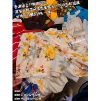 (出清) 香港迪士尼樂園限定 滿版米妮 花朵造型圖案大人毛巾布料短褲